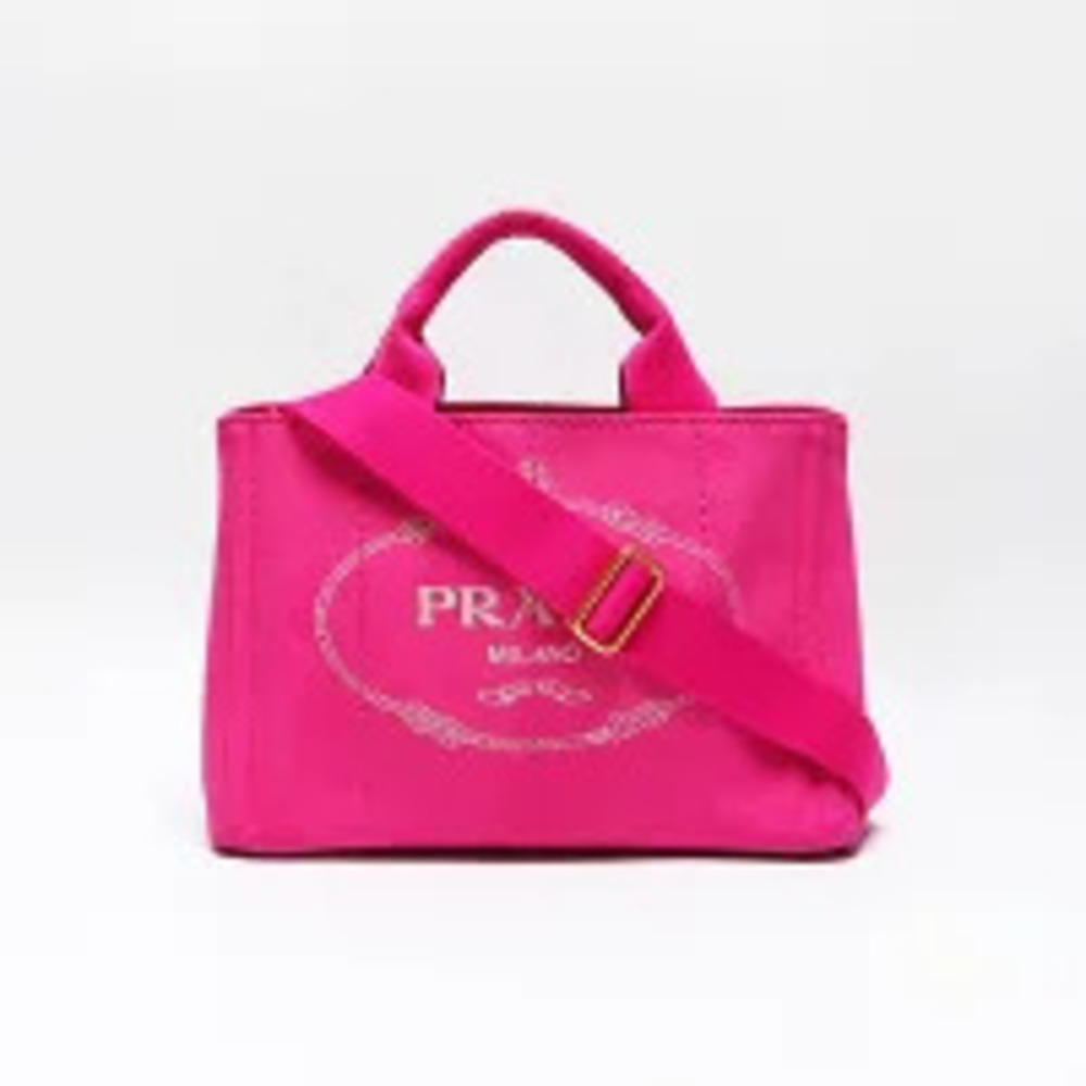 Prada Canapa Tote Bag Pink - Picture 2 of 13